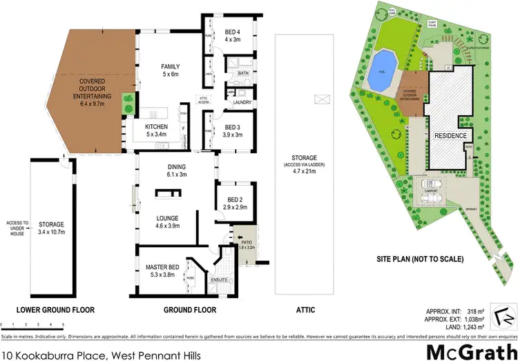 Floorplan of Homely house listing, 10 Kookaburra Place, West Pennant Hills NSW 2125