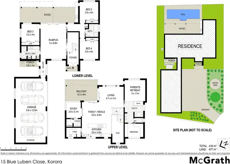 Floorplan of Homely house listing, 15 Blue Luben Close, Korora NSW 2450