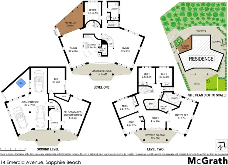 Floorplan of Homely house listing, 14 Emerald Avenue, Sapphire Beach NSW 2450