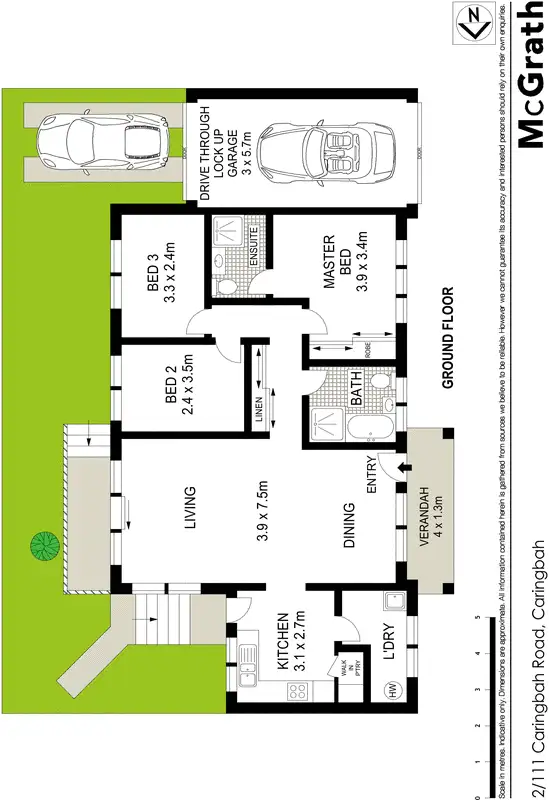 Floorplan of Homely villa listing, 2/111 Caringbah Road, Caringbah NSW 2229