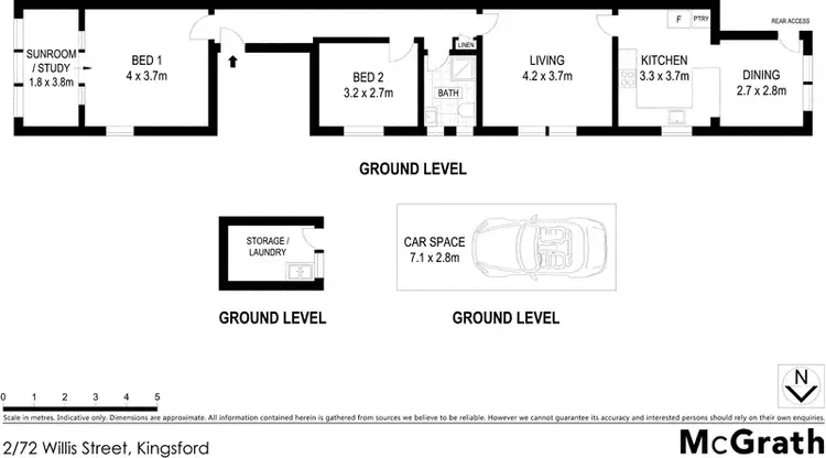 Floorplan of Homely apartment listing, 2/72 Willis Street, Kingsford NSW 2032