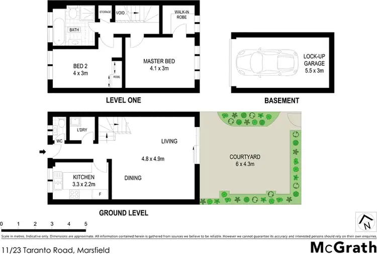 Floorplan of Homely townhouse listing, 11/23 Taranto Road, Marsfield NSW 2122