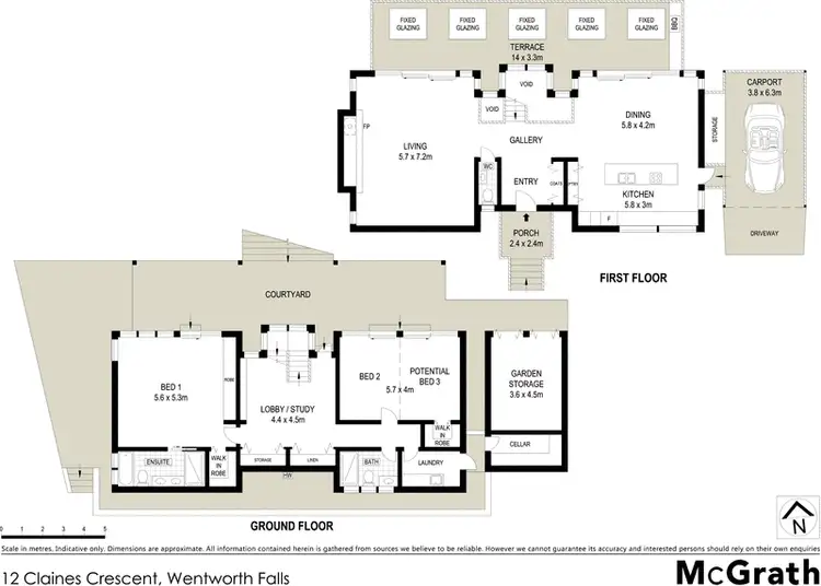 Floorplan of Homely house listing, 12 Claines Crescent, Wentworth Falls NSW 2782