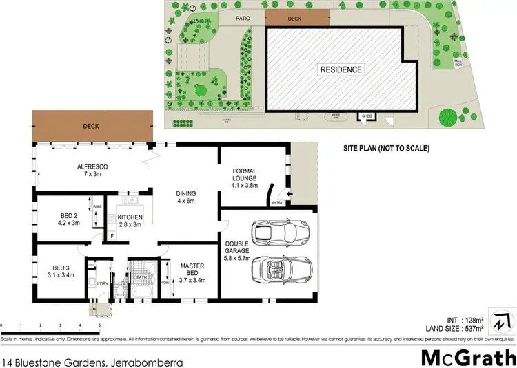 Floorplan of Homely house listing, 14 Bluestone Gardens, Jerrabomberra NSW 2619