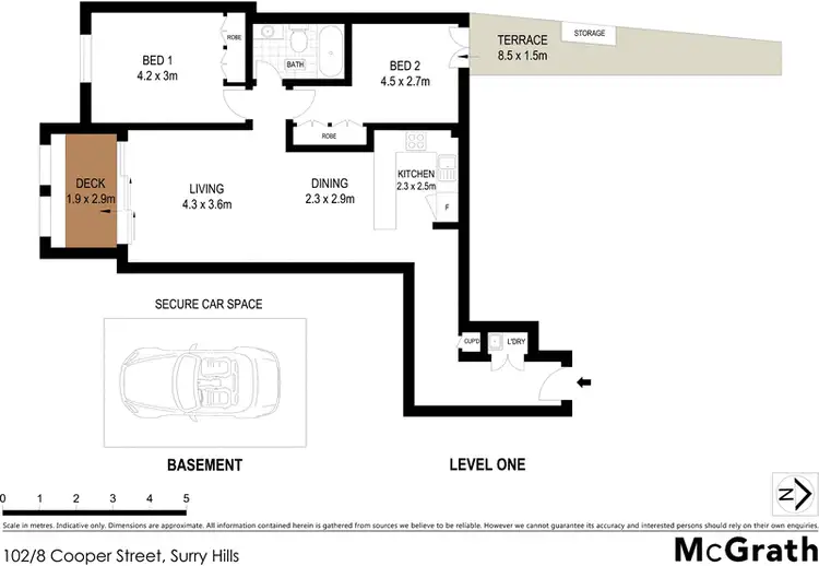 Floorplan of Homely apartment listing, 102/8 Cooper Street, Surry Hills NSW 2010