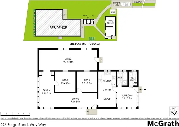 Floorplan of Homely house listing, 296 Burge Road, Woy Woy NSW 2256