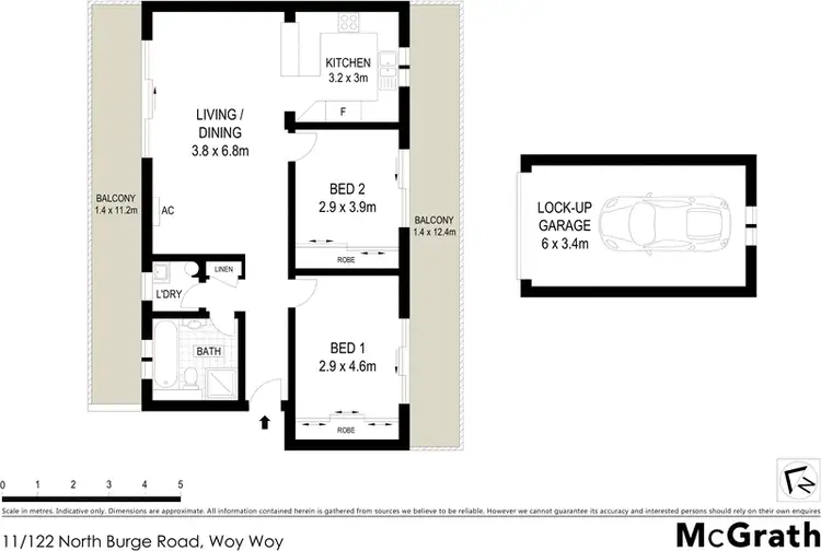 Floorplan of Homely apartment listing, 11/122 North Burge Road, Woy Woy NSW 2256