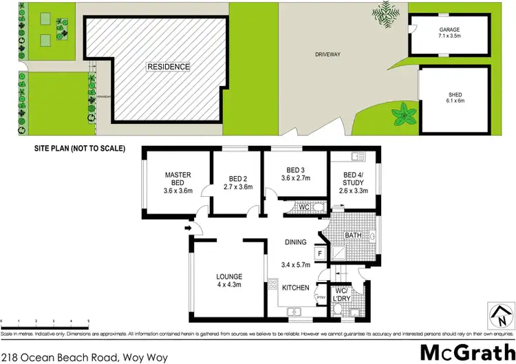 Floorplan of Homely house listing, 218 Ocean Beach Road, Woy Woy NSW 2256