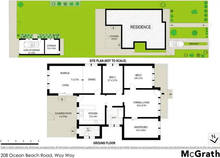 Floorplan of Homely house listing, 208 Ocean Beach Road, Woy Woy NSW 2256