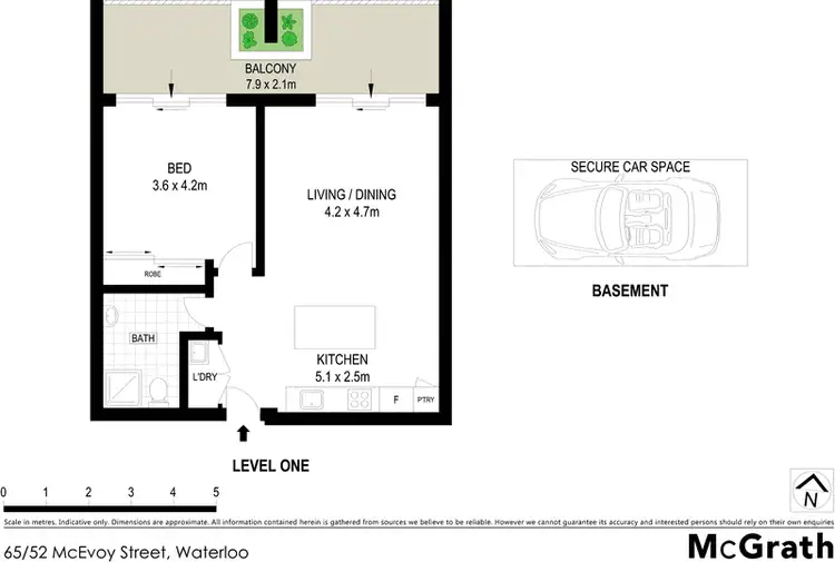 Floorplan of Homely apartment listing, 65/52 McEvoy Street, Waterloo NSW 2017