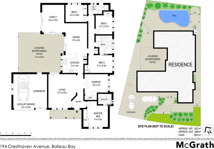 Floorplan of Homely house listing, 194 Cresthaven Avenue, Bateau Bay NSW 2261