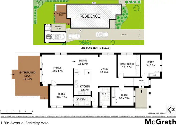 Floorplan of Homely house listing, 1 Erin Avenue, Berkeley Vale NSW 2261