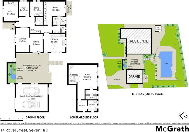 Floorplan of Homely house listing, 14 Ravel Street, Seven Hills NSW 2147