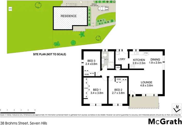 Floorplan of Homely house listing, 38 Brahms Street, Seven Hills NSW 2147