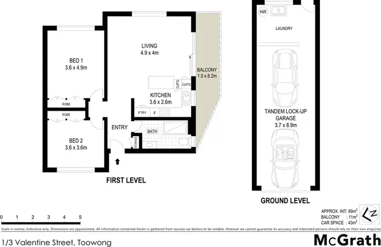 Floorplan of Homely apartment listing, 1/3 Valentine Street, Toowong QLD 4066