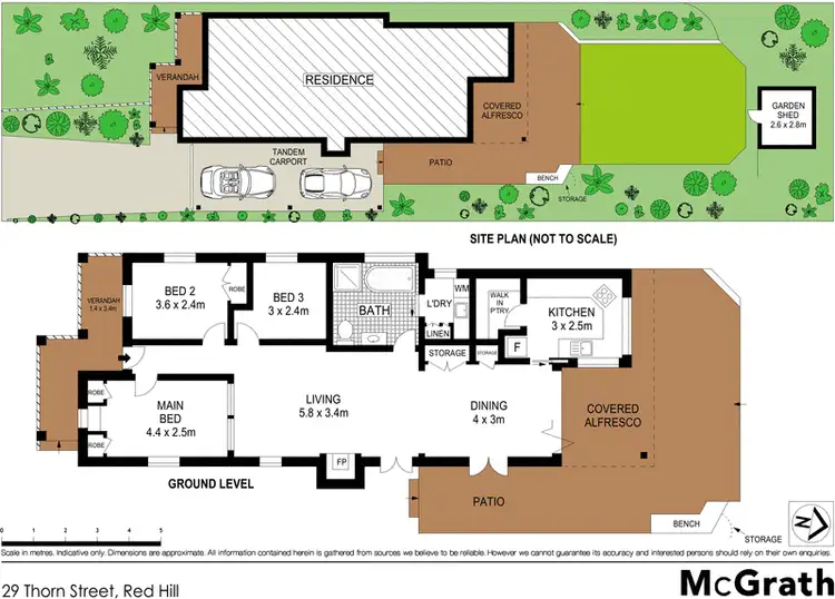 Floorplan of Homely house listing, 29 Thorn Street, Red Hill QLD 4059