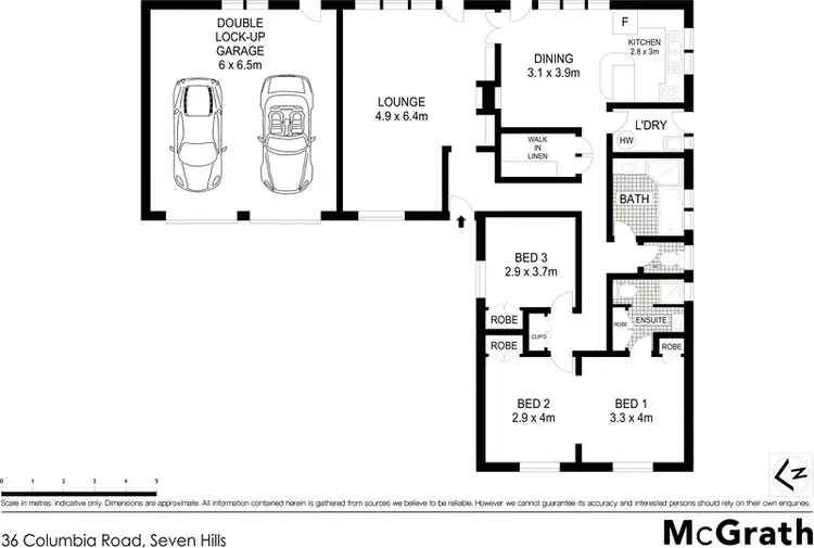 Floorplan of Homely house listing, 36 Columbia Road, Seven Hills NSW 2147