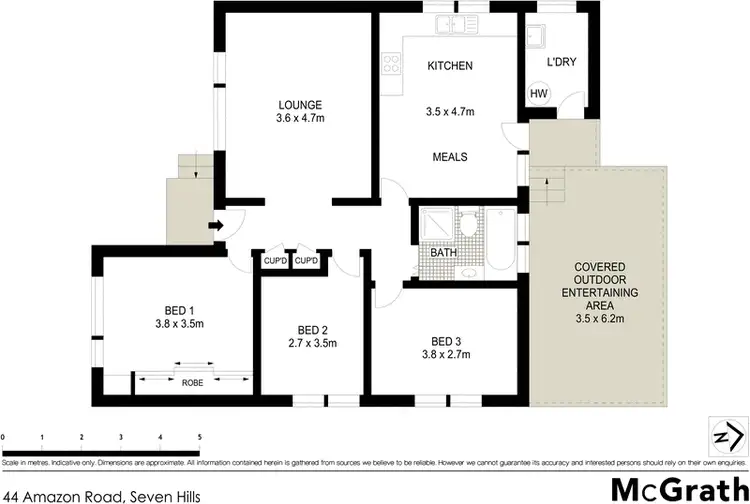Floorplan of Homely house listing, 44 Amazon Road, Seven Hills NSW 2147
