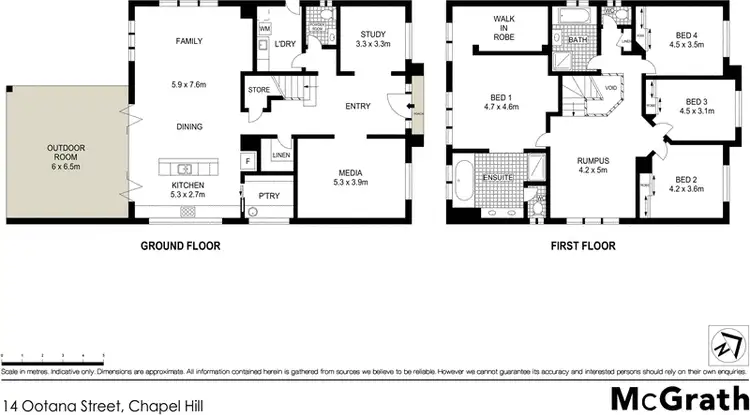 Floorplan of Homely house listing, 14 Ootana Street, Chapel Hill QLD 4069