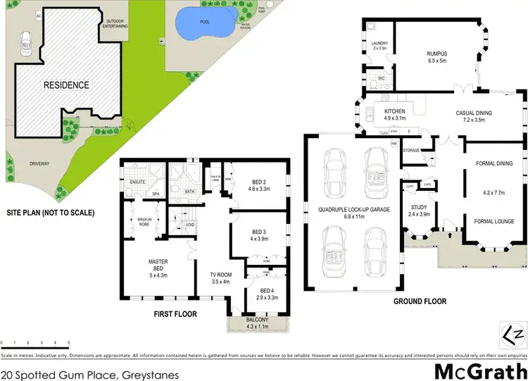 Floorplan of Homely house listing, 20 Spotted Gum Place, Greystanes NSW 2145