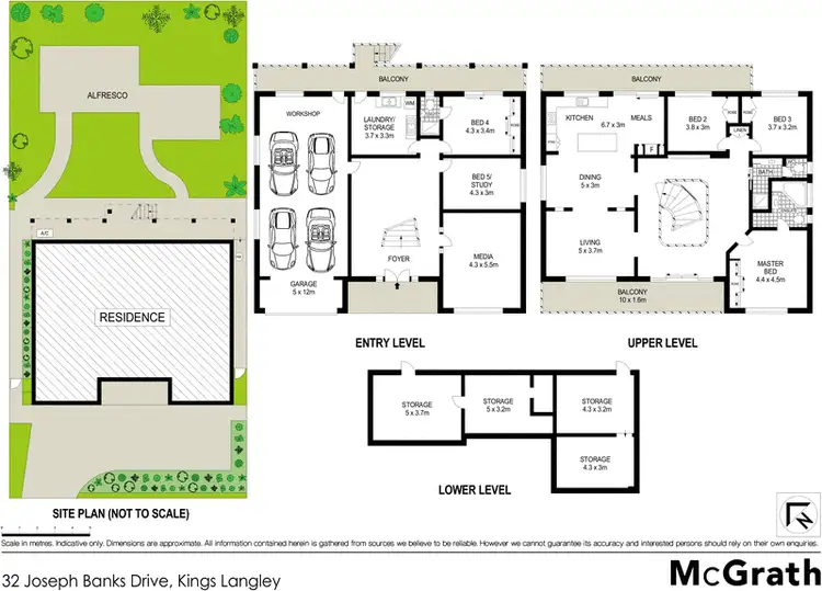 Floorplan of Homely house listing, 32 Joseph Banks Drive, Kings Langley NSW 2147