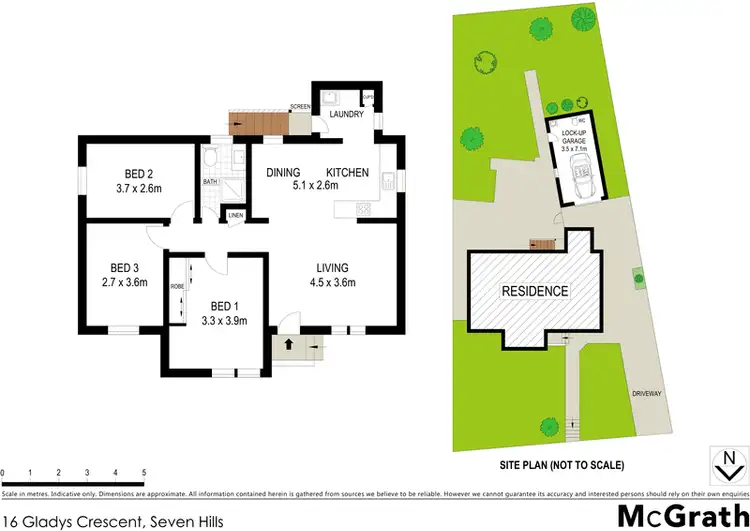 Floorplan of Homely house listing, 16 Gladys Crescent, Seven Hills NSW 2147