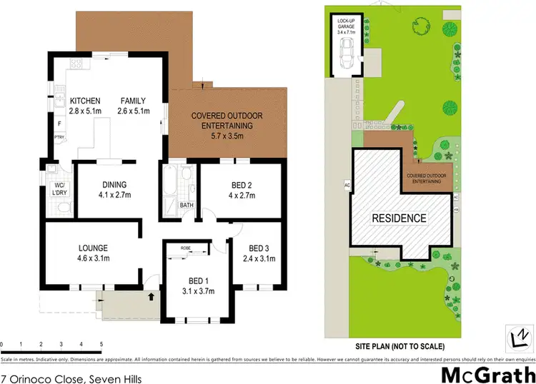 Floorplan of Homely house listing, 7 Orinoco Close, Seven Hills NSW 2147