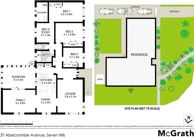Floorplan of Homely house listing, 37 Abercrombie Avenue, Seven Hills NSW 2147