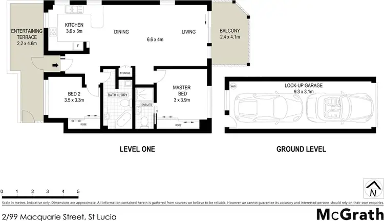 Floorplan of Homely apartment listing, 2/99 Macquarie Street, St Lucia QLD 4067