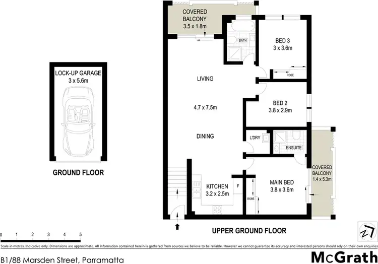 Floorplan of Homely apartment listing, B1/88 Marsden Street, Parramatta NSW 2150