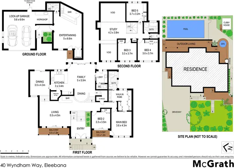 Floorplan of Homely house listing, 40 Wyndham Way, Eleebana NSW 2282