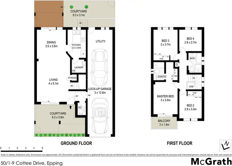 Floorplan of Homely townhouse listing, 50/1 Cottee Drive, Epping NSW 2121