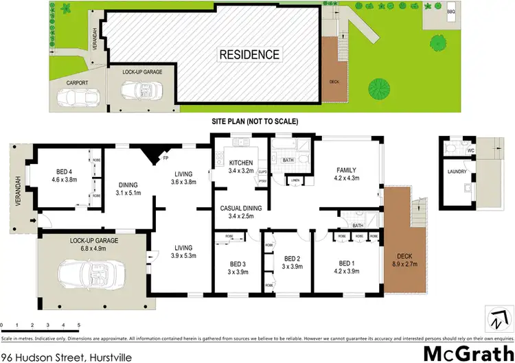 Floorplan of Homely house listing, 96 Hudson Street, Hurstville NSW 2220