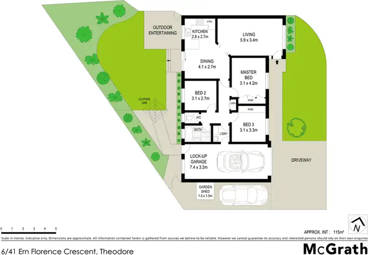 Floorplan of Homely villa listing, 6/41 Ern Florence Crescent, Theodore ACT 2905