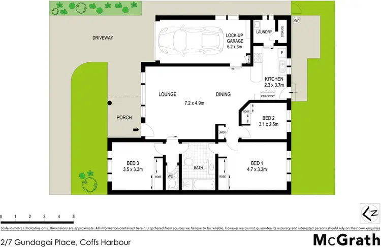 Floorplan of Homely villa listing, 2/7 Gundagai Place, Coffs Harbour NSW 2450