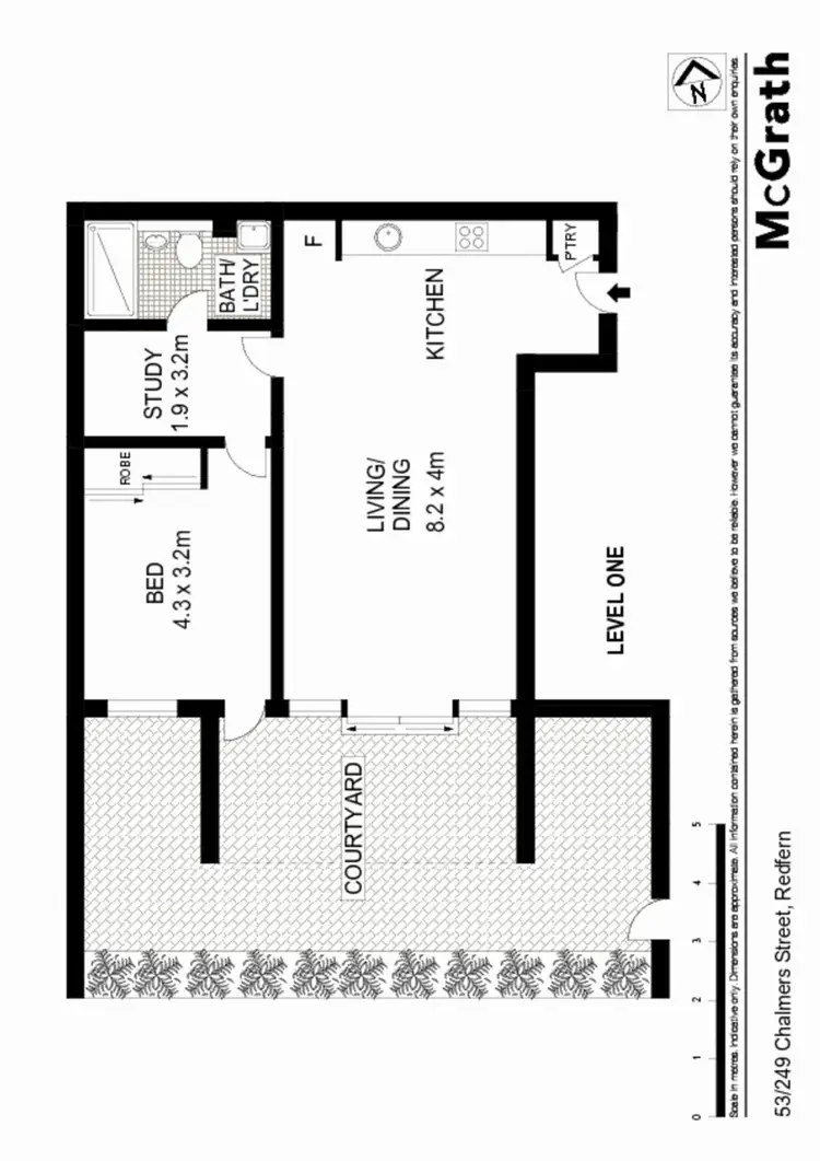 Floorplan of Homely apartment listing, 53/249 Chalmers Street, Redfern NSW 2016