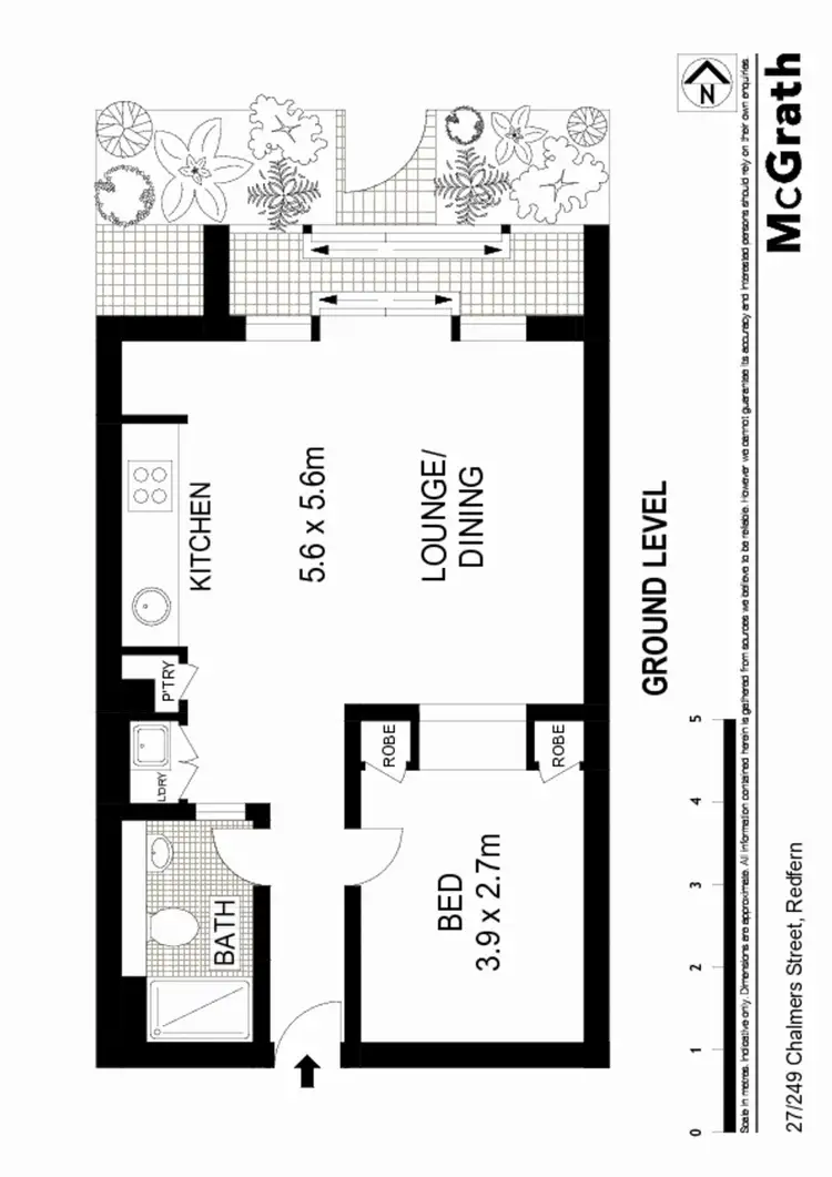 Floorplan of Homely apartment listing, 27/249 Chalmers Street, Redfern NSW 2016
