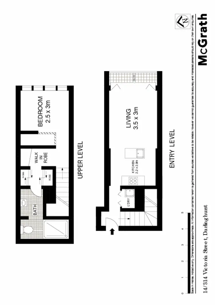 Floorplan of Homely apartment listing, 14/314 Victoria Street, Darlinghurst NSW 2010