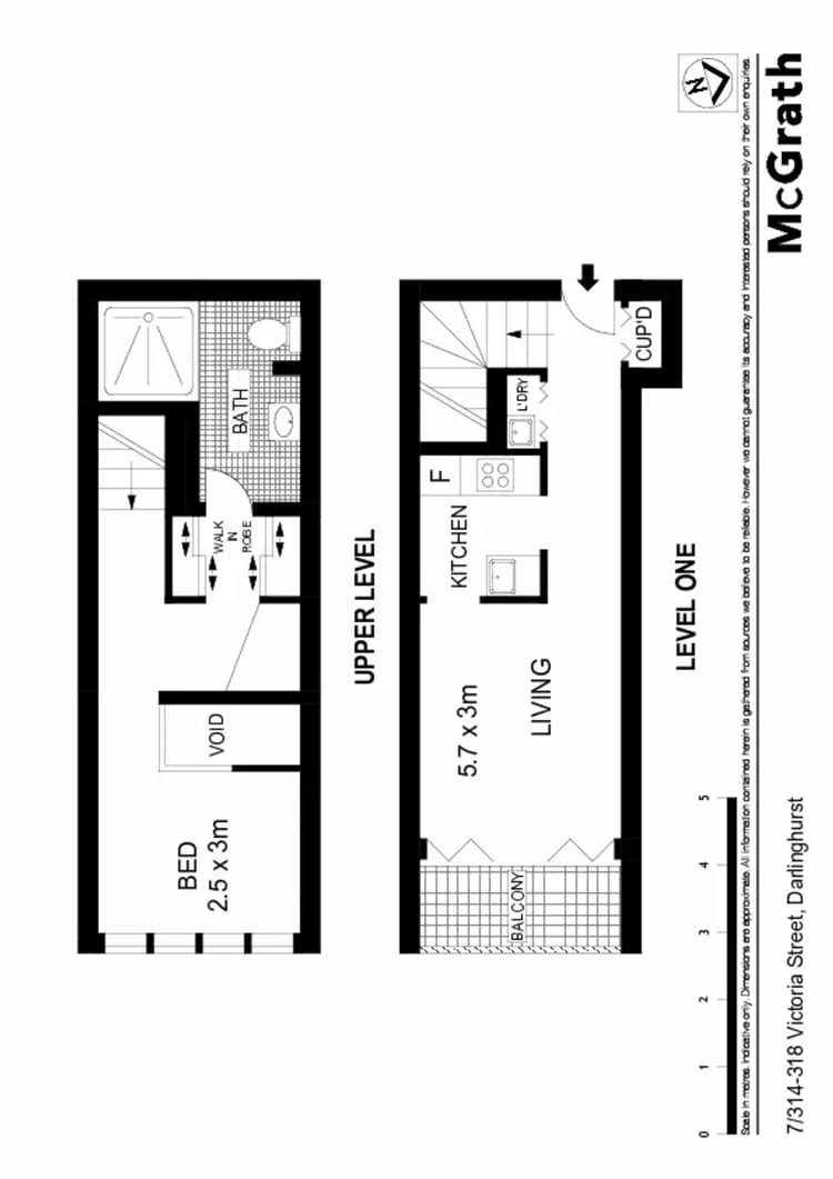 Floorplan of Homely apartment listing, 7/314 Victoria Street, Darlinghurst NSW 2010