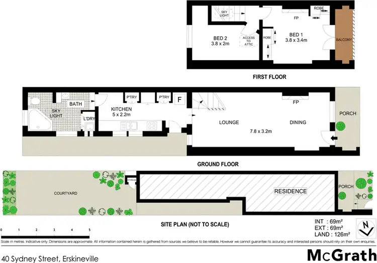 Floorplan of Homely house listing, 40 Sydney Street, Erskineville NSW 2043