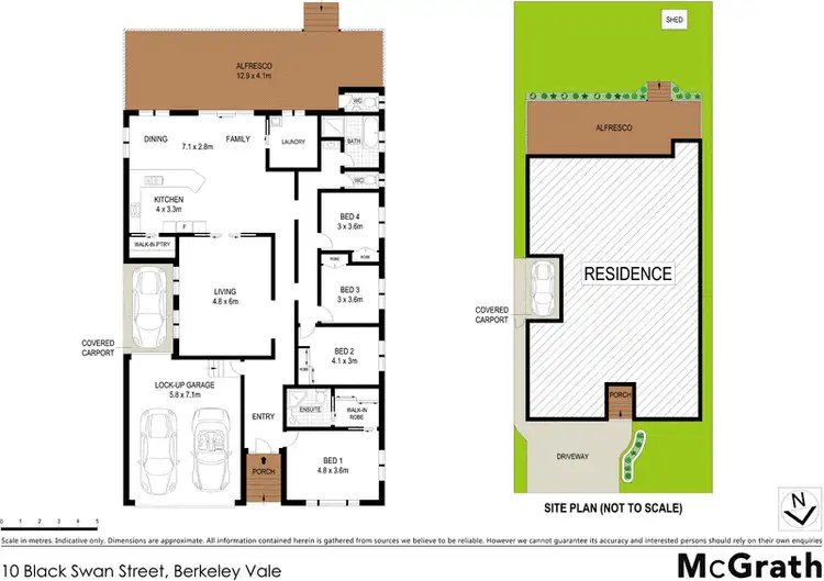 Floorplan of Homely house listing, 10 Black Swan Street, Berkeley Vale NSW 2261