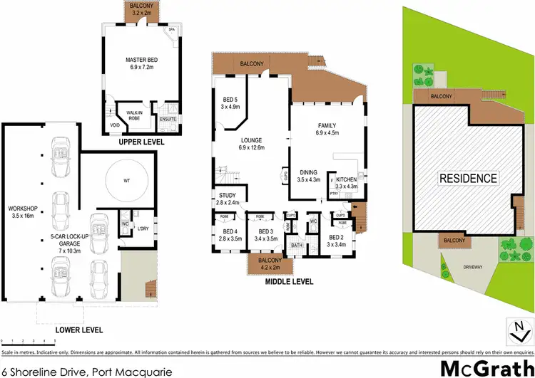 Floorplan of Homely house listing, 6 Shoreline Drive, Port Macquarie NSW 2444