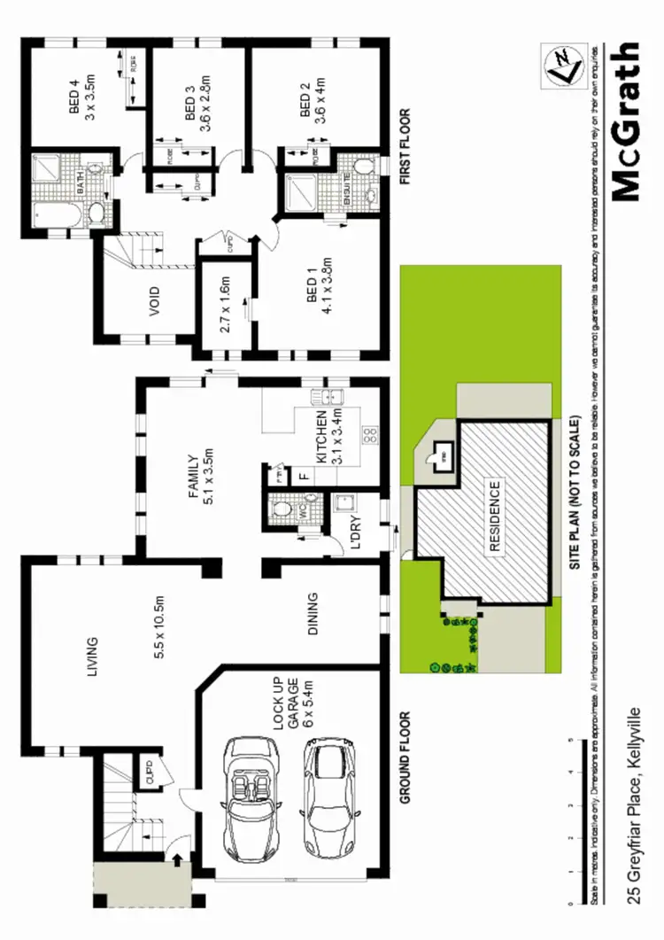 Floorplan of Homely house listing, 25 Greyfriar Place, Kellyville NSW 2155