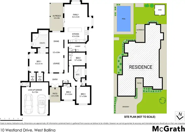 Floorplan of Homely house listing, 10 Westland Drive, West Ballina NSW 2478