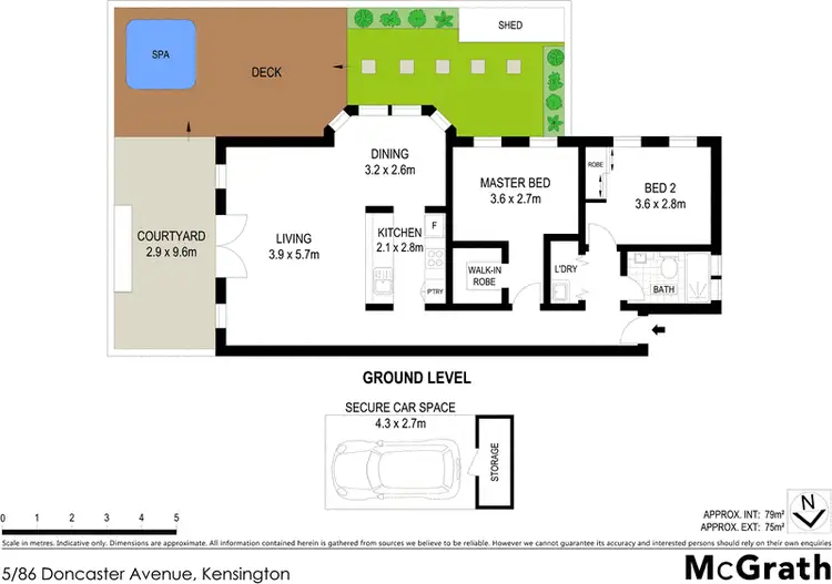 Floorplan of Homely apartment listing, 5/86 Doncaster Avenue, Kensington NSW 2033