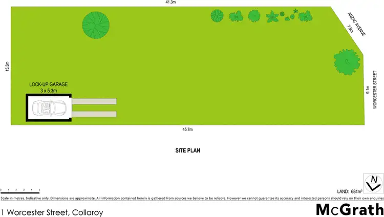 Floorplan of Homely land listing, 1 Worcester Street, Collaroy NSW 2097