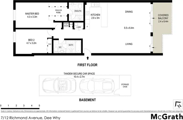 Floorplan of Homely apartment listing, 7/12 Richmond Avenue, Dee Why NSW 2099