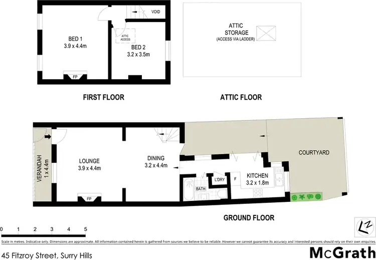 Floorplan of Homely house listing, 45 Fitzroy Street, Surry Hills NSW 2010