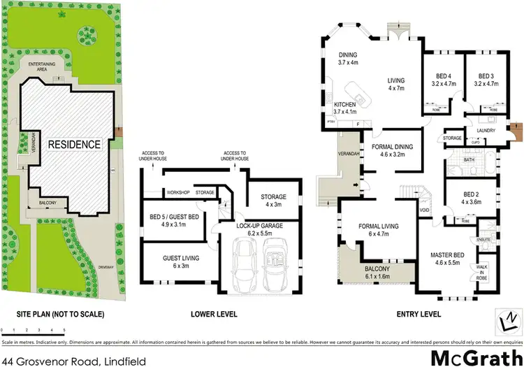 Floorplan of Homely house listing, 44 Grosvenor Road, Lindfield NSW 2070