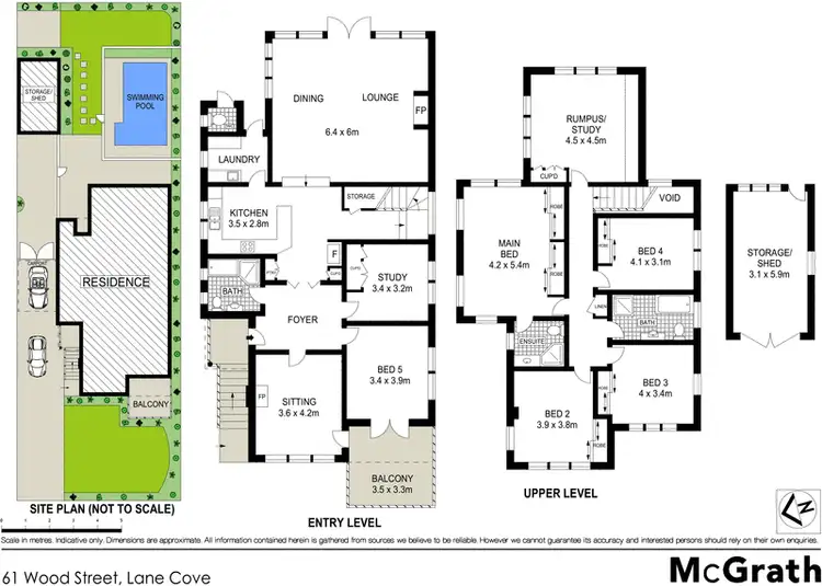 Floorplan of Homely house listing, 61 Wood Street, Lane Cove NSW 2066